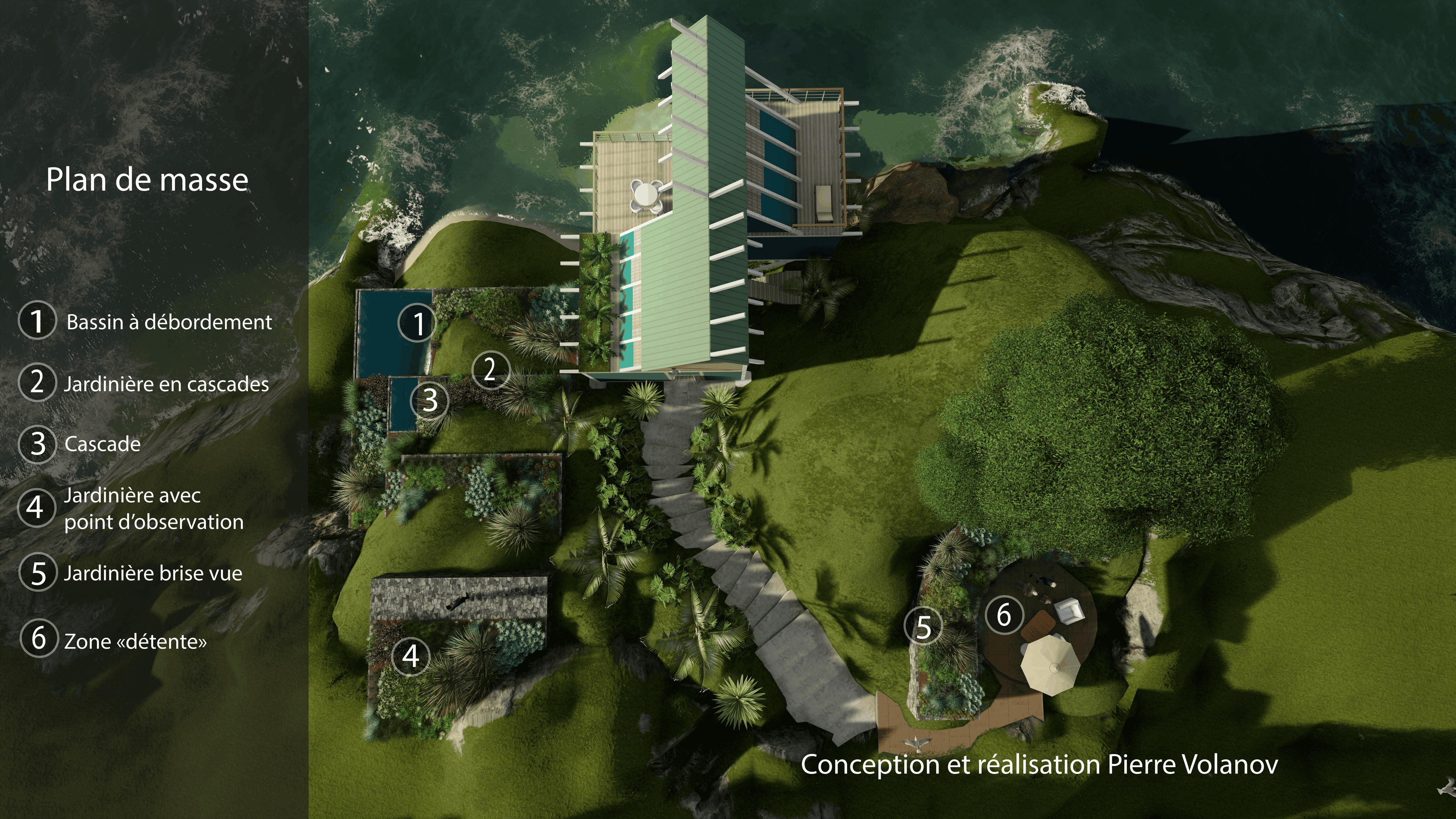 Plan de masse du projet littoral